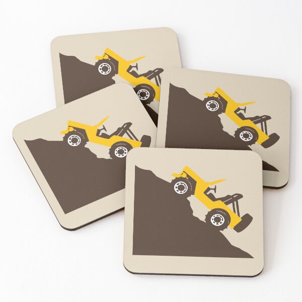 Item preview, 4x4 Hill Climb - Yellow Brown Left designed and sold by BlueSkyTheory.