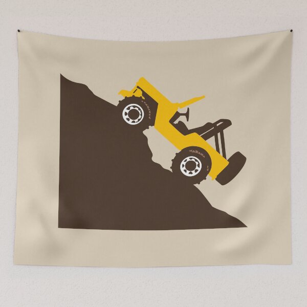 Item preview, 4x4 Hill Climb - Yellow Brown Left designed and sold by BlueSkyTheory.