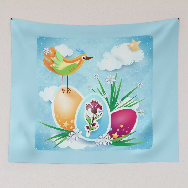 Item preview, Easter Time, with bird and eggs designed and sold by LuisaVenturoli.