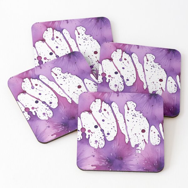 Item preview, Purple watercolor splashes background designed and sold by Giuseppe Cammino.