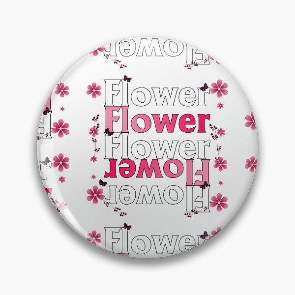 Item preview, Flower Typography art designed and sold by Sonia Jones Art.