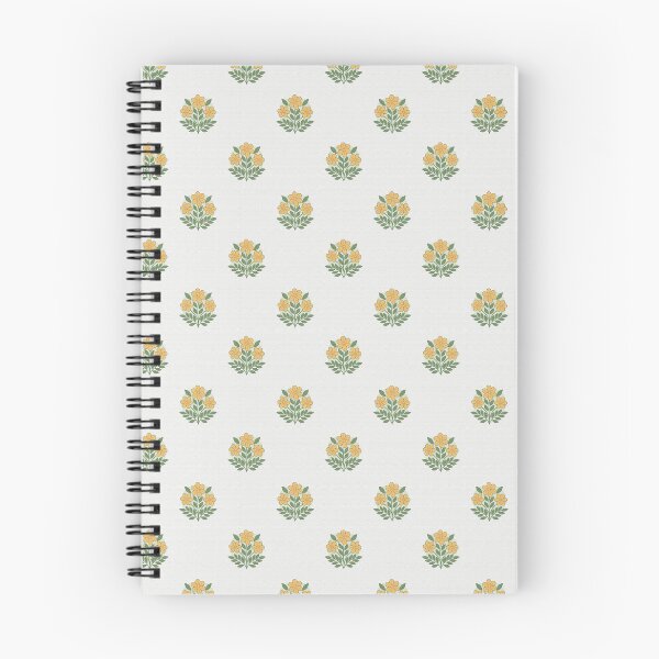 Item preview, Small scale yellow floral block print designed and sold by hellcom.