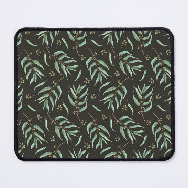 Item preview, Eucalyptus seeded green plant branch leaves seamless pattern Watercolor Hand drawn illustration designed and sold by BartolArt.