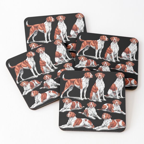 Item preview, Realistic cute Brittany dogs designed and sold by DamioPolArt.