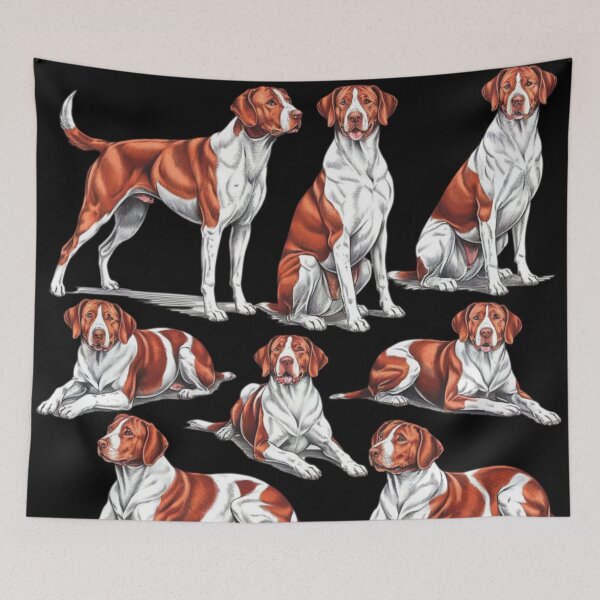 Item preview, Realistic cute Brittany dogs designed and sold by DamioPolArt.