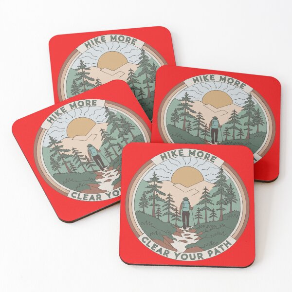 Item preview, Hike More, Clear Your Path - Hiking for Mental Health designed and sold by MSMPrintDesign.