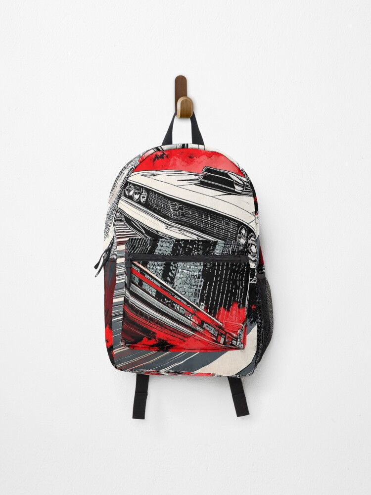 Thumbnail 1 of 3, Backpack, Fiery Ride designed and sold by NomadicDreamer.