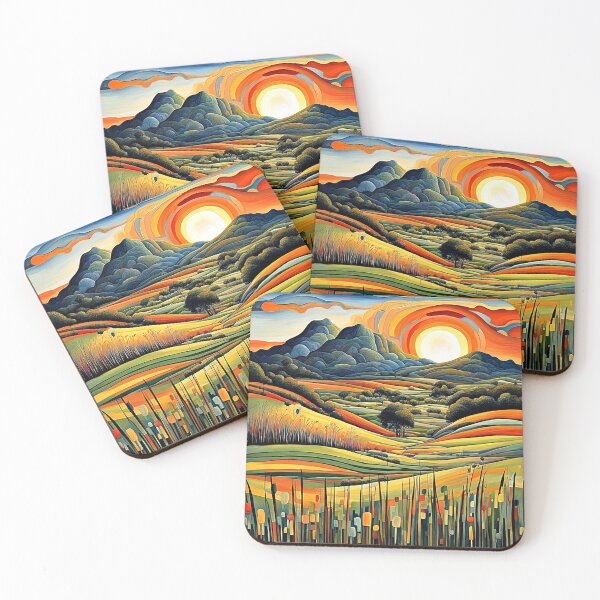 Item preview, Meadow Sunset 4 designed and sold by George Hutton Hunter.