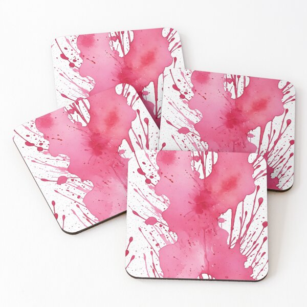 Item preview, Pink watercolor splashes background designed and sold by Giuseppe Cammino.