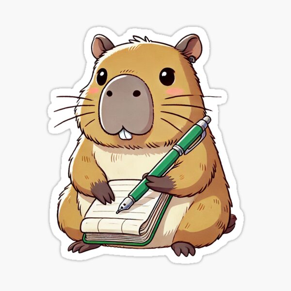 capybara journal Sticker