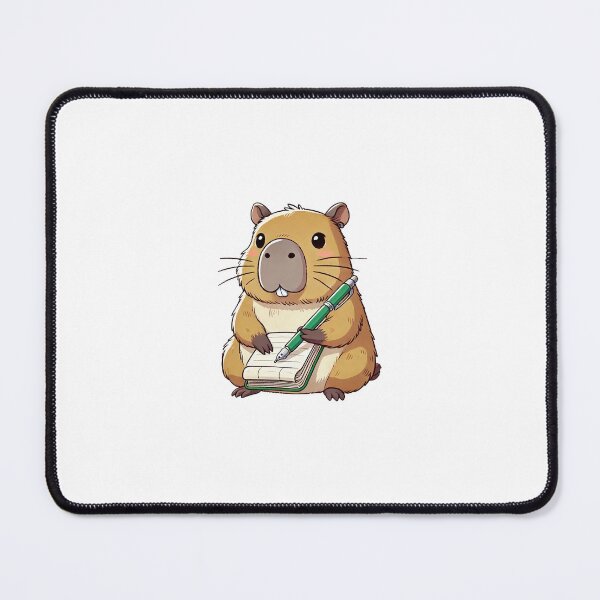 Item preview, capybara journal designed and sold by acupofcoffy.