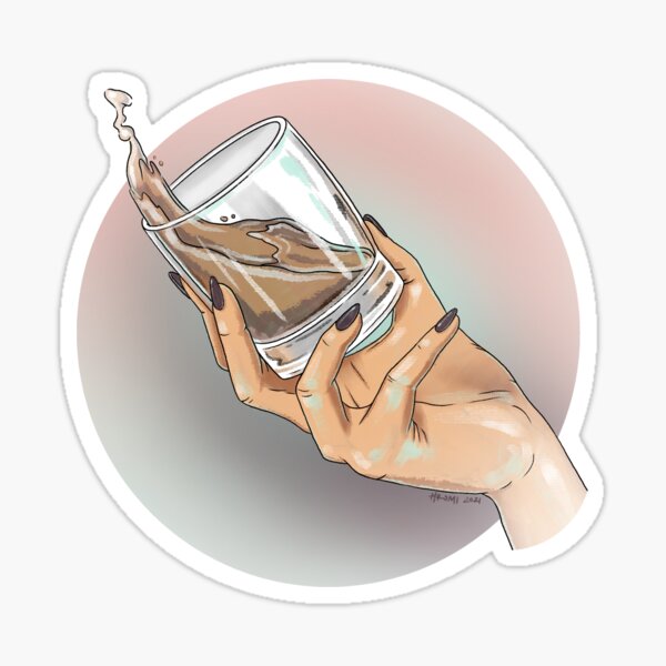 Splash Illustration Sticker