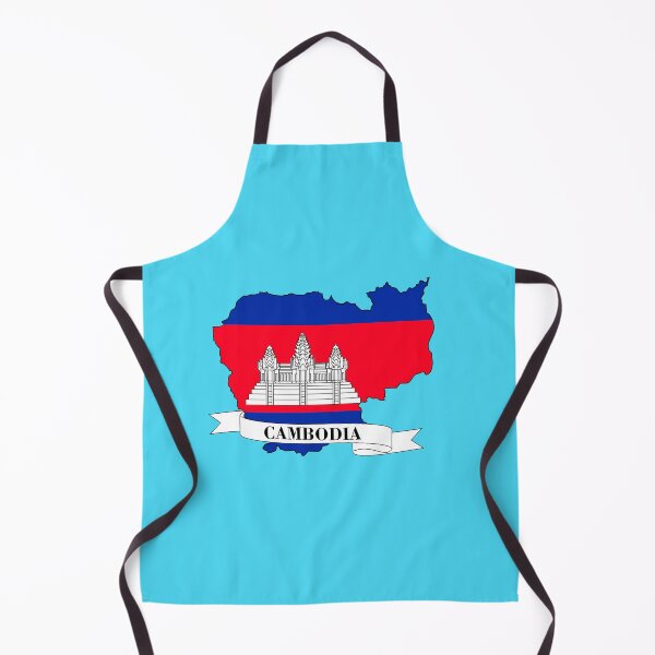 Item preview, cambodia flag map designed and sold by visual adventures.