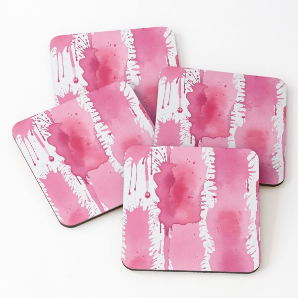 Item preview, Pink watercolor splashes background designed and sold by Giuseppe Cammino.