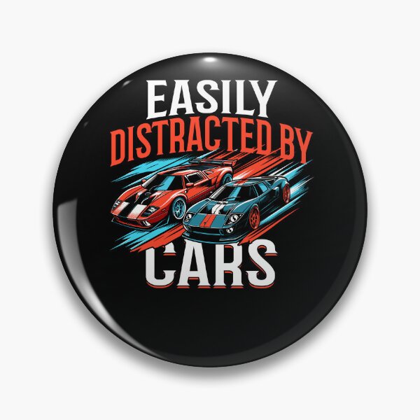 Item preview, Easily Distracted By Cars Racing Fans Driver designed and sold by Dressed For  Duty.