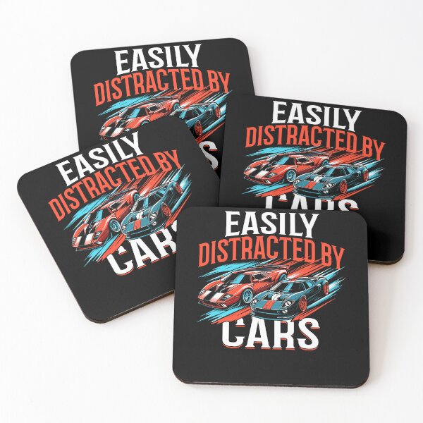 Item preview, Easily Distracted By Cars Racing Fans Driver designed and sold by Dressed For  Duty.