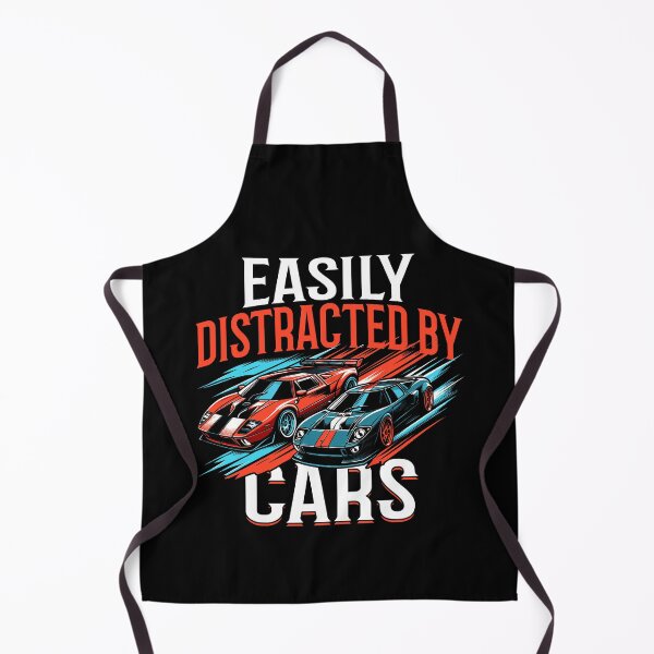 Item preview, Easily Distracted By Cars Racing Fans Driver designed and sold by Dressed For Duty.