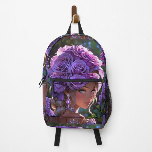 Item preview, Lady with purple roses. designed and sold by PatDoArt.