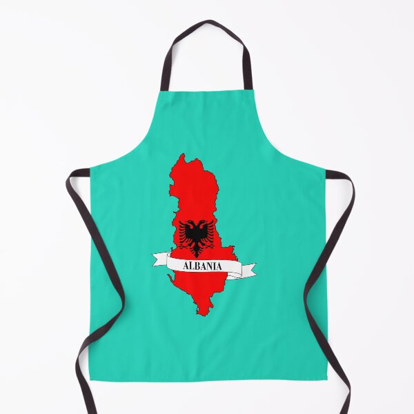 Item preview, Albania map with flag designed and sold by visual adventures.