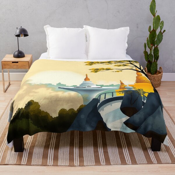 Item preview, Golden Stupa's Sunrise Serenity designed and sold by PanoramaPrints.