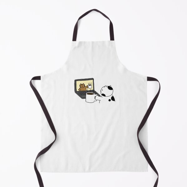 Item preview, two Cats with two cups of coffee designed and sold by superbaechoo.