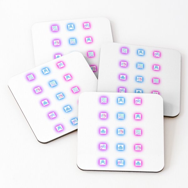 Item preview, Retro Neon Gaming Icons designed and sold by RJLCAM.