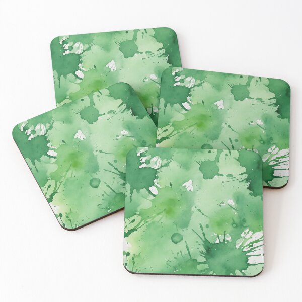 Item preview, Green watercolor splashes background designed and sold by Giuseppe Cammino.