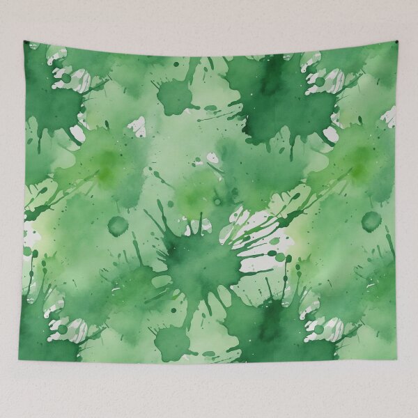 Item preview, Green watercolor splashes background designed and sold by Giuseppe Cammino.