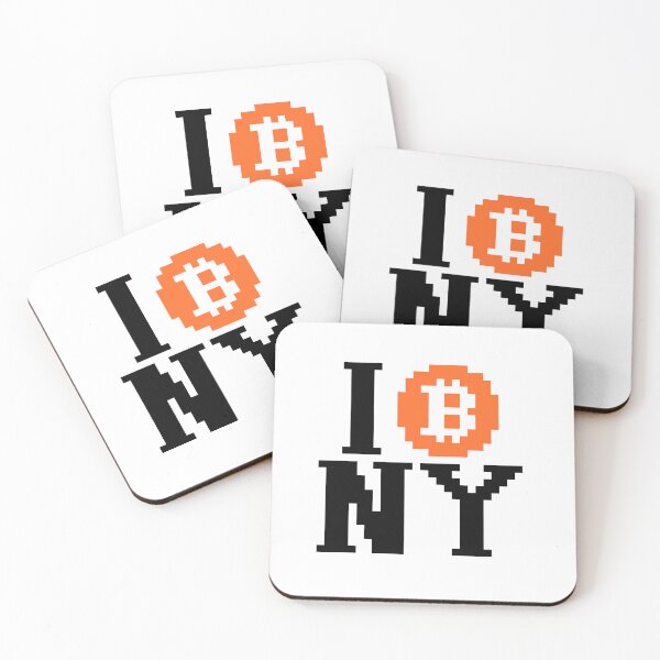 Item preview, I Bitcoin NY Pixel Art designed and sold by CyberRex.
