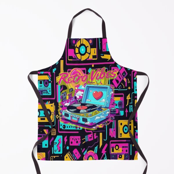 Item preview, "Retro Vinyl Vibes: Neon 80s and 90s Nostalgia" designed and sold by DigoCostaK7css.