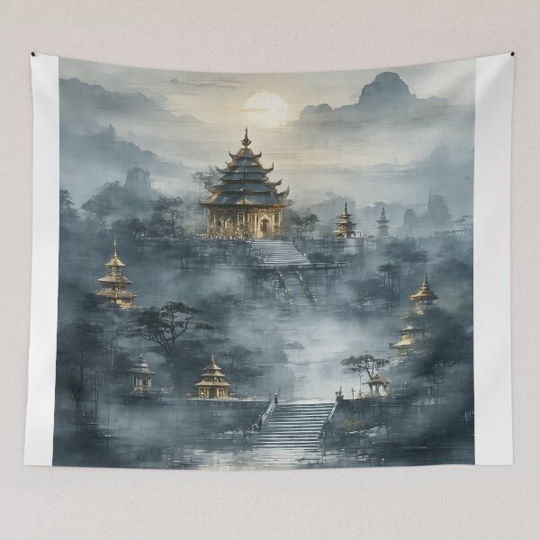 Item preview, Golden Temple's Tranquil Embrace designed and sold by PanoramaPrints.