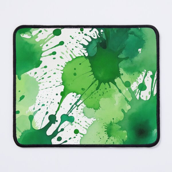 Item preview, Green watercolor splashes background designed and sold by Giuseppe Cammino.