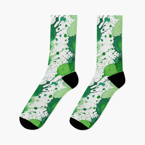 Item preview, Green watercolor splashes background designed and sold by Giuseppe Cammino.