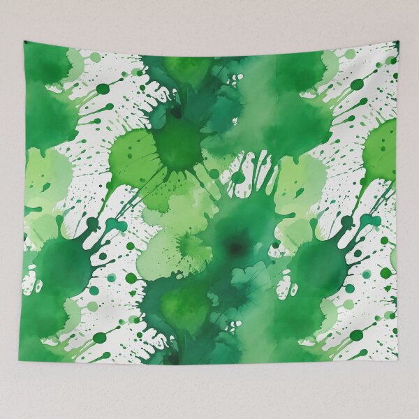 Item preview, Green watercolor splashes background designed and sold by Giuseppe Cammino.