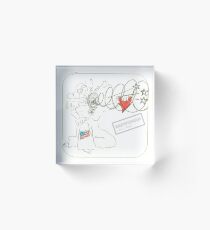 Radwoman ~ usa LOVE Acrylic Block