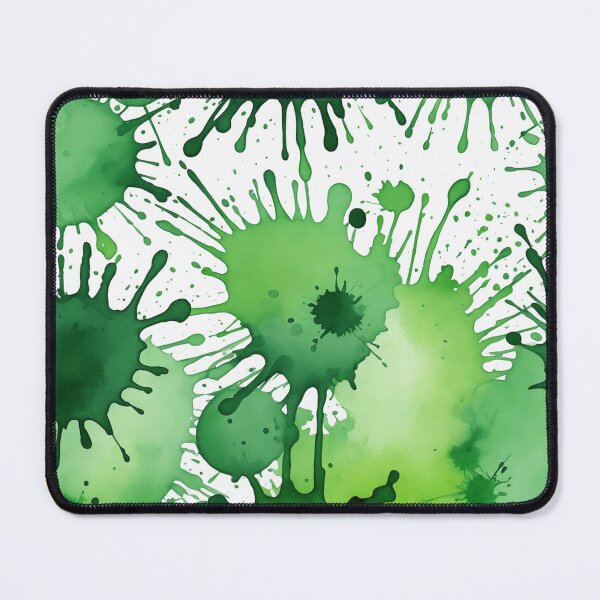 Item preview, Green watercolor splashes background designed and sold by Giuseppe Cammino.