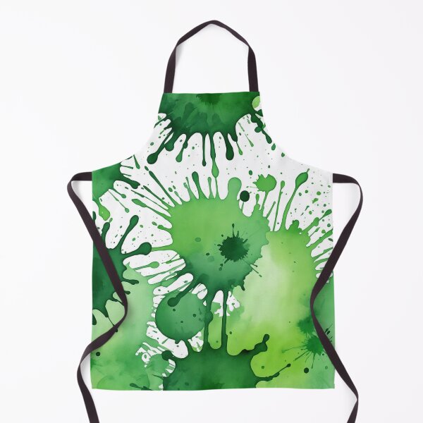 Item preview, Green watercolor splashes background designed and sold by Giuseppe Cammino.
