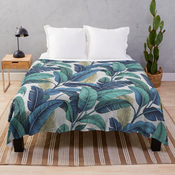Item preview, Blue and Teal Banana Leaf designed and sold by hellcom.