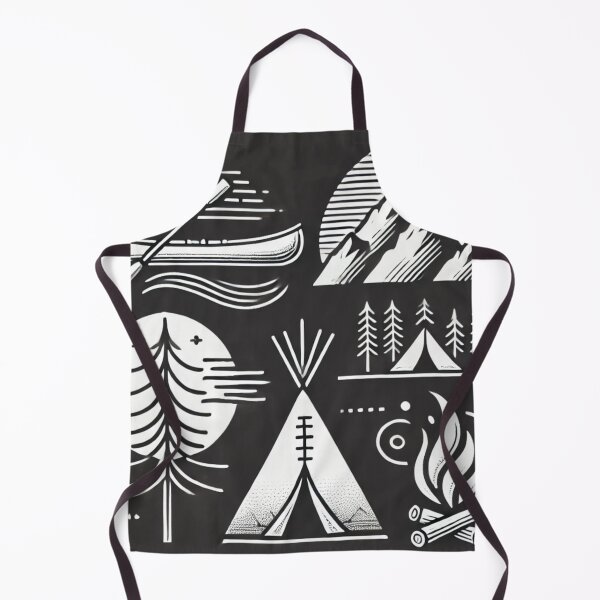 Item preview, Minimalist camping symbols designed and sold by Timber & Dust.
