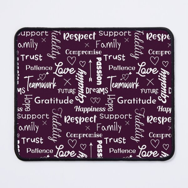 Item preview, The Secrets To A Happy Marriage Relationship Typographic Pattern designed and sold by CreativeBridge.