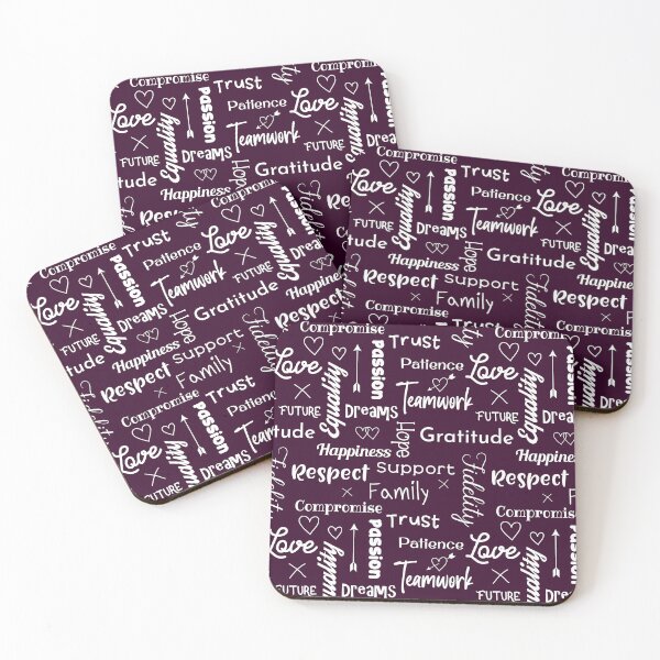 Item preview, The Secrets To A Happy Marriage Relationship Typographic Pattern designed and sold by CreativeBridge.
