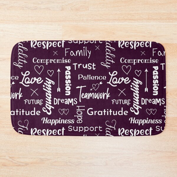 Item preview, The Secrets To A Happy Marriage Relationship Typographic Pattern designed and sold by CreativeBridge.