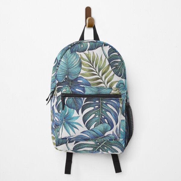 Item preview, Blue and Teal Palm Leaves Pattern designed and sold by hellcom.