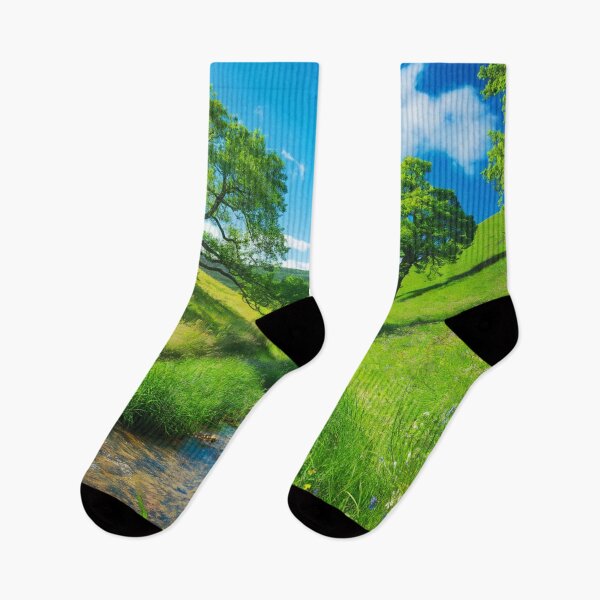 Item preview, Natural landscape showcasing lush greenery under a vibrant blue sky 1 designed and sold by PattaZone.