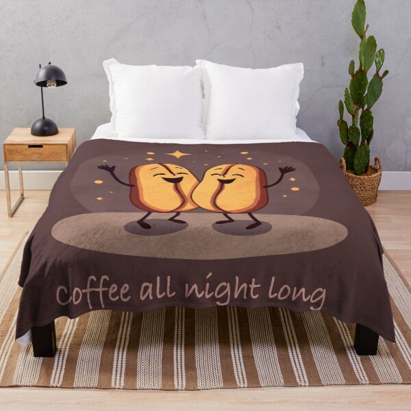 Item preview, Coffee All Night Long designed and sold by HappyCanva.