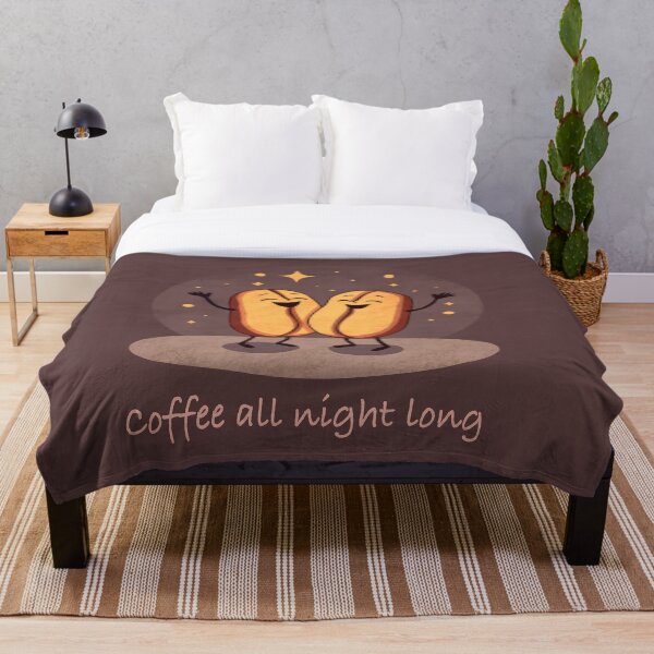 Item preview, Coffee All Night Long designed and sold by HappyCanva.