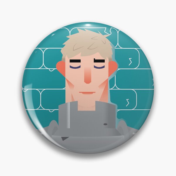 Item preview, Laios - Dungeon Gourmet Enthusiast Pin designed and sold by Barbinbar.