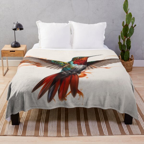 Item preview, Vibrant Hummingbird in Flight Art designed and sold by anytka.