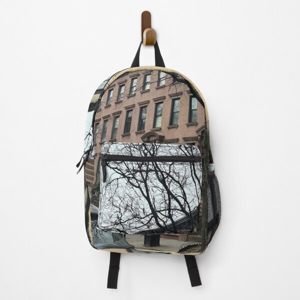 Item preview, Brooklyn Heights Brownstone Street Scene - Classic NYC Charm designed and sold by MMVisualArts.