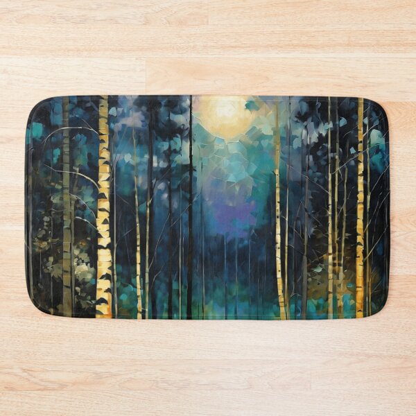 Item preview, Landscape Art: Forest River in Dusk | Color Art | Abstract Art | Gift for Color Lover designed and sold by UnhingedBird.